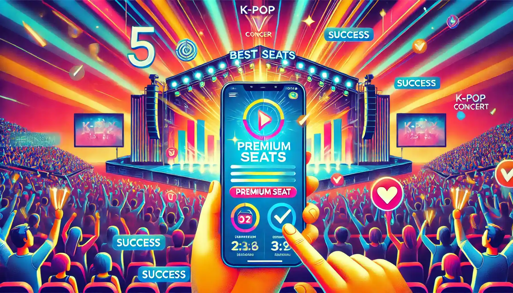 KPOPコンサート良席を手に入れる