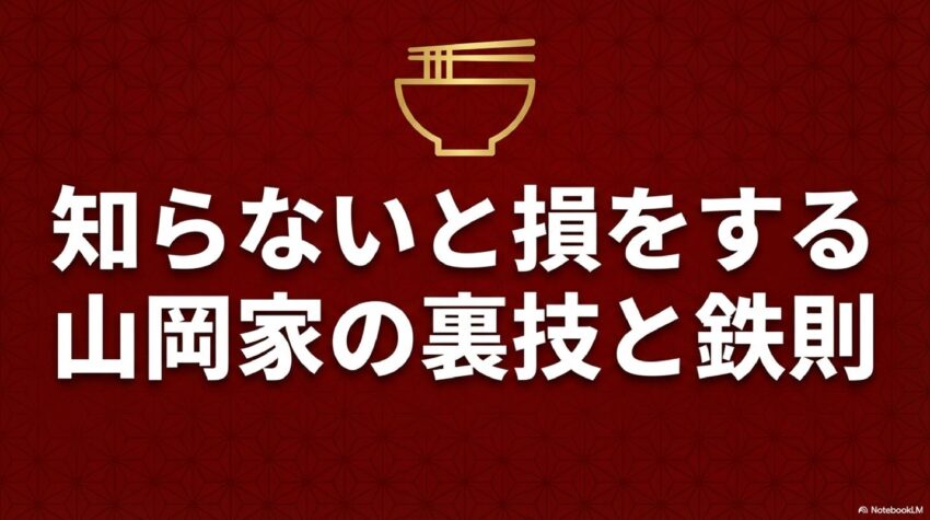 知らないと損をする 山岡家の裏技と鉄則